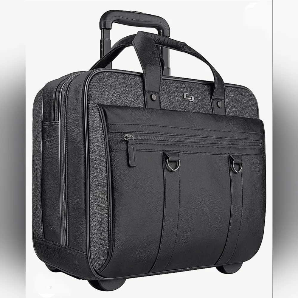 SOLO MacDougal Rolling Laptop Bag, Black